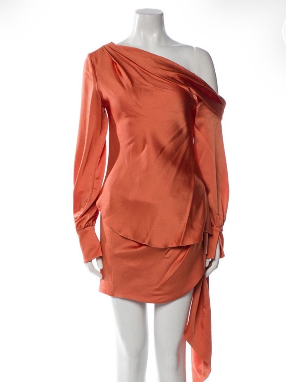Jonathan Simkhai Alice Top and Mae Skirt Set in Coral Sz small